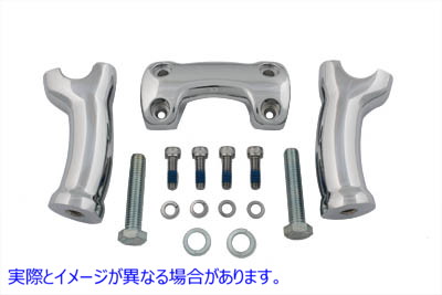 26-0941 クローム 4-3/4 インチ ライザー セット 取寄せ Vツイン Chrome 4-3/4 inch Riser Set (検索用／56290-05