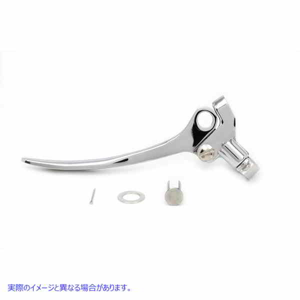 26-0951 クローム レプリカ ブレーキ ハンド レバー アセンブリ 取寄せ Vツイン Chrome Replica Brake Hand Lever Assembly (検