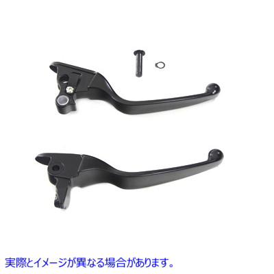 26-0981 ブラック スムース コンター ハンド レバー セット 取寄せ Vツイン Black Smooth Contour Tamer Hand Lever Set (検索用