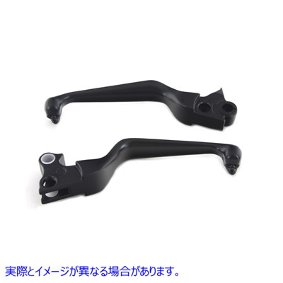 26-1156 スカルエンド付きブラックコンターハンドレバーセット 取寄せ Vツイン Black Contour Hand Lever Set with Skull Ends (