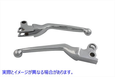 26-1973  取寄せ Vツイン Chrome Power Hand Lever Set (検索用／