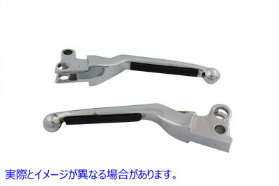 26-1975 クロームソフティースタイルハンドレバーセット 取寄せ Vツイン Chrome Softee Style Hand Lever Set (検索用／