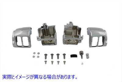 26-2175 ハンドルバー スイッチ ハウジング キット クローム 取寄せ Vツイン Handlebar Switch Housing Kit Chrome (検索用／702