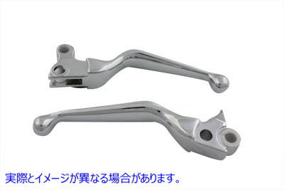 26-2178 クロームスムースコンターハンドレバーセット 取寄せ Vツイン Chrome Smooth Contour Hand Lever Set (検索用／