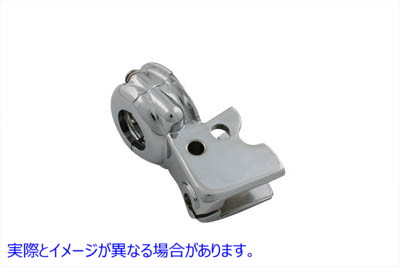 26-2184 クラッチハンドレバーブラケット クランプ付 クローム 取寄せ Vツイン Clutch Hand Lever Bracket with Clamp Chrome (