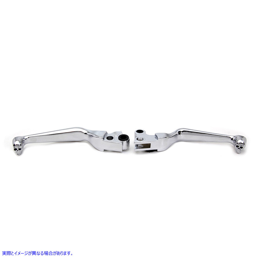 26-2189 スカルコンターハンドレバーセット 取寄せ Vツイン Skull Contour Hand Lever Set (検索用／