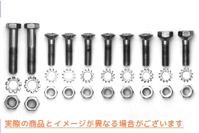 2625-30 リアフェンダーストラットレプリカカドミウムボルトキット 取寄せ Vツイン Rear Fender Strut Replica Cadmium Bolt Kit