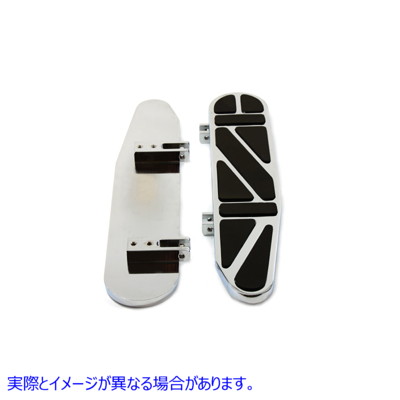 27-0012 ロングジョンドライバーフットボードセット 取寄せ Vツイン Long John Driver Footboard Set (検索用／