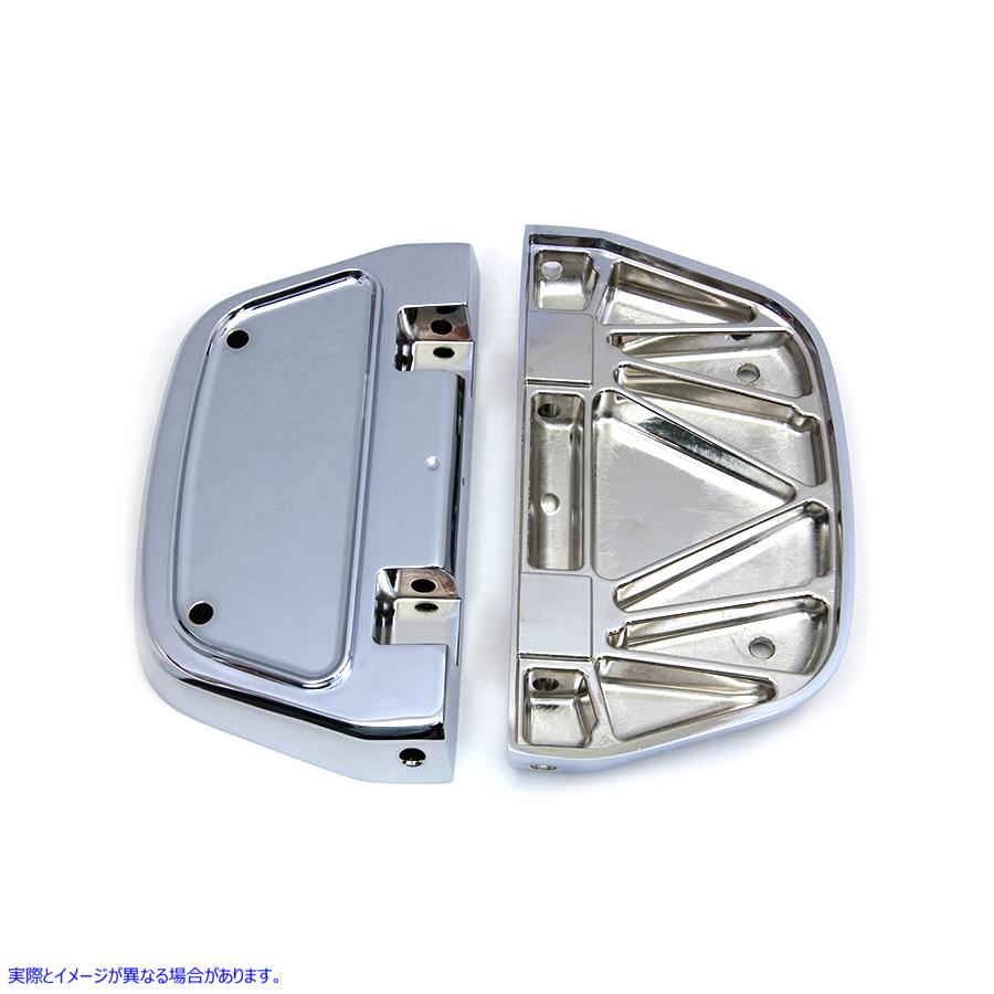 27-0016 クロームパッセンジャーフットボードセット 取寄せ Vツイン Chrome Passenger Footboard Set (検索用／50613-91A