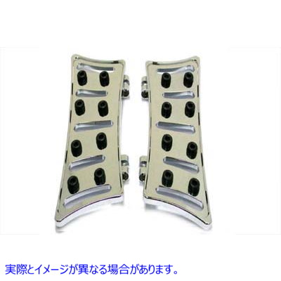 27-0021 ドライバーフットボードセット スラッシャースタイル 取寄せ Vツイン Driver Footboard Set Slasher Style (検索用／
