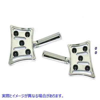 27-0022 パッセンジャーフットボードセット スラッシャースタイル 取寄せ Vツイン Passenger Footboard Set Slasher Style (検索