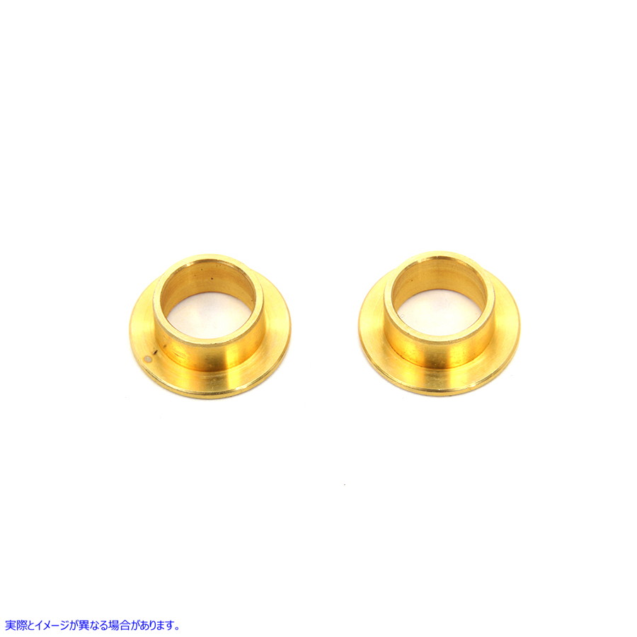 27-0024 キックスタンドブッシュセット真鍮メッキ 取寄せ Vツイン Kickstand Bushing Set Brass Plated (検索用／53176-08