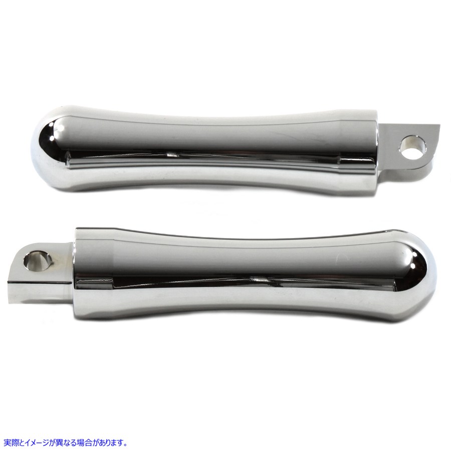 27-0043 クロームコンターエンドステップセット 取寄せ Vツイン Chrome Contour End Footpeg Set (検索用／