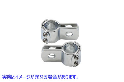 27-0052 クローム 1 インチ フットペグ マウント クランプ セット 取寄せ Vツイン Chrome 1 inch Footpeg Mount Clamp Set (検索