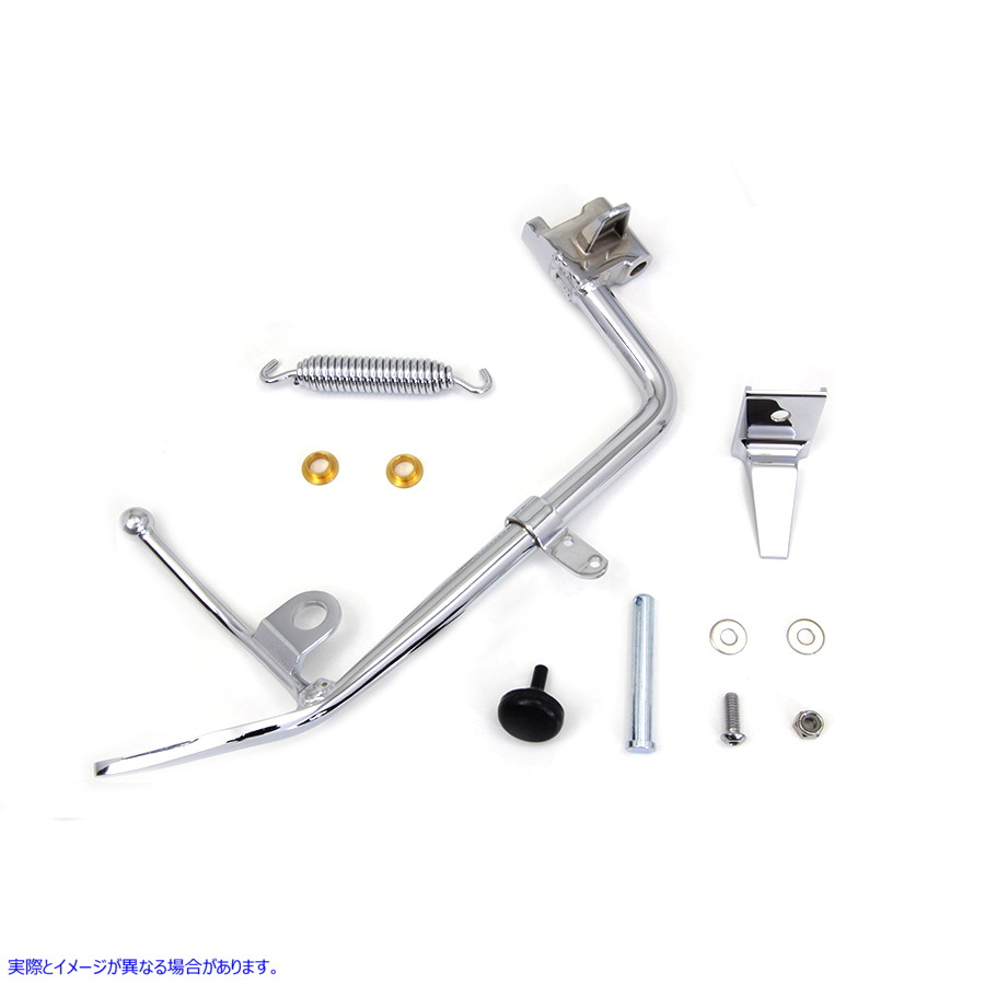 27-0074 クロームキックスタンドキット 取寄せ Vツイン Chrome Kickstand Kit (検索用／