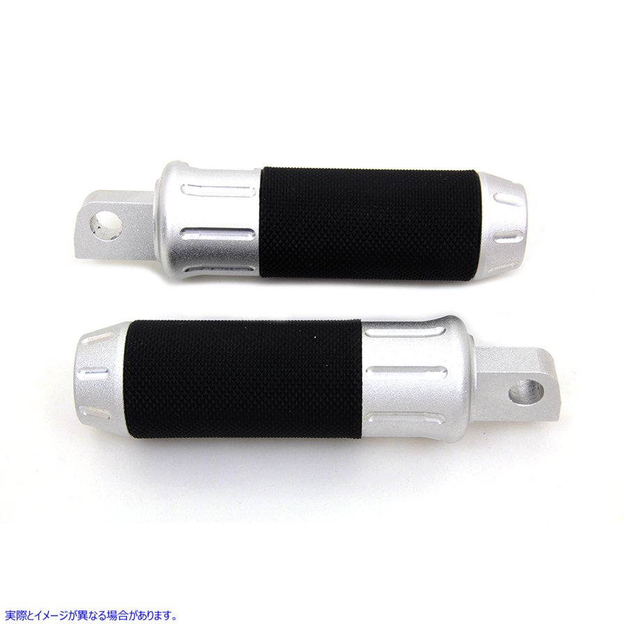 27-0098 クローム ショットピーニング スタイル フットペグ セット 取寄せ Vツイン Chrome Shot Peened Style Footpeg Set (検索