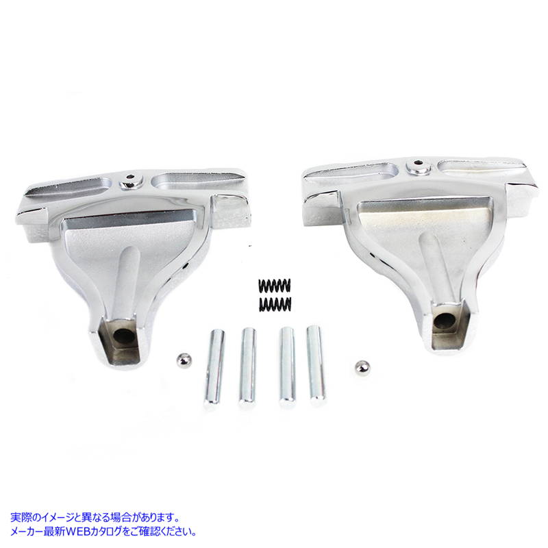 27-0189 パッセンジャーフットボードサポートセット クローム 取寄せ Vツイン Passenger Footboard Support Set Chrome (検索用