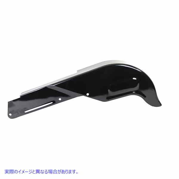 27-0198 ブラックフルチェーンガード 取寄せ Vツイン Black Full Chain Guard (検索用／