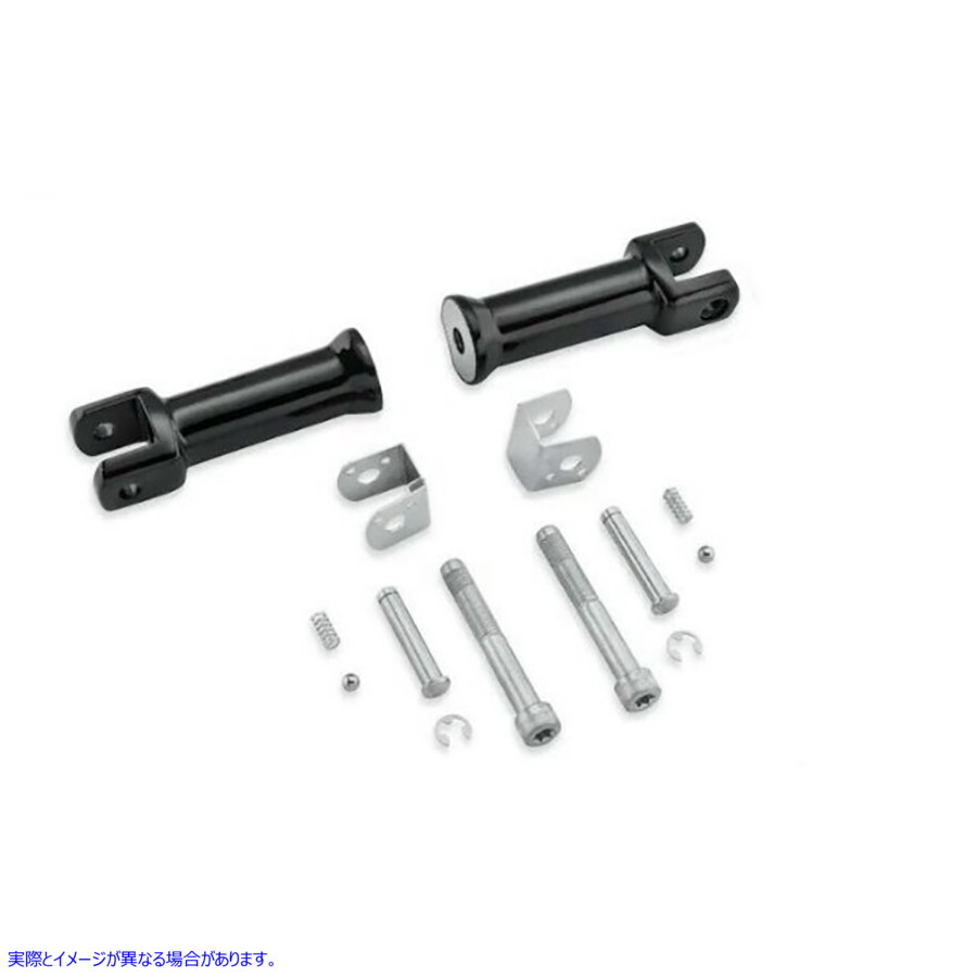 27-0207 M8 パッセンジャーフットペグマウントキット ブラック 取寄せ Vツイン M8 Passenger Footpeg Mount Kit Black (検索用／