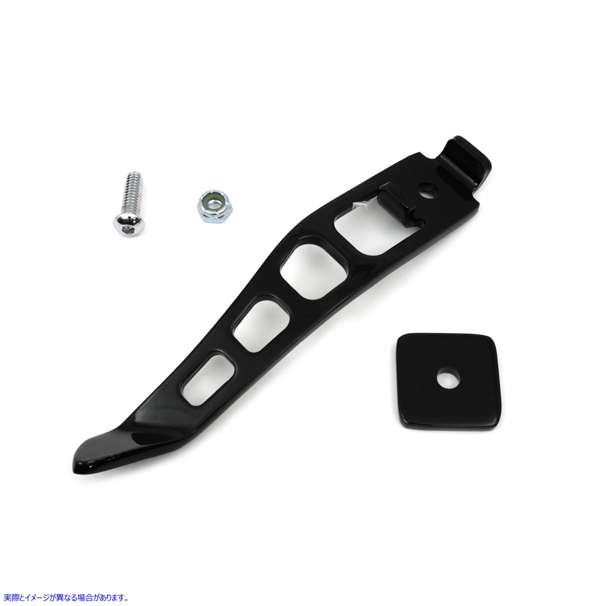 27-0301 ブラックのキックスタンドエクステンション 取寄せ Vツイン Black Kickstand Extension (検索用／