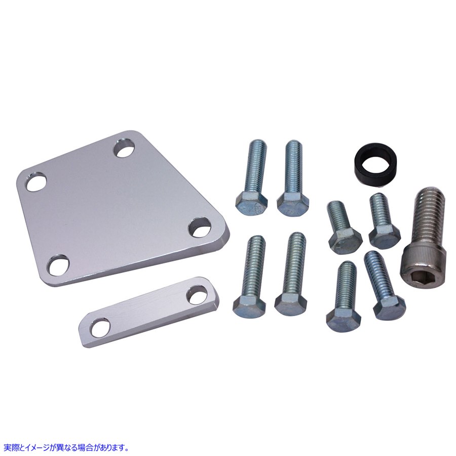 27-0341 キックスタンド ウェッジ キット クローム 取寄せ Vツイン Kickstand Wedge Kit Chrome (検索用／