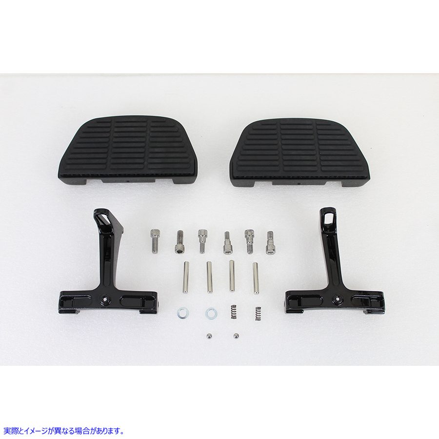 27-0359 助手席フットボードセット ブラック 取寄せ Vツイン Passenger Footboard Set Black (検索用／53070-00A