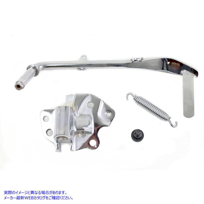 27-0442 M8 キックスタンド アセンブリ クローム 取寄せ Vツイン M8 Kickstand Assembly Chrome (検索用／