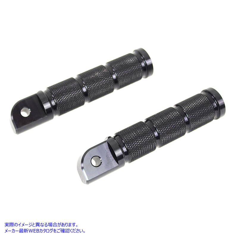 27-0474 ブラックのレトロな助手席ステップセット 取寄せ Vツイン Black Retro Passenger Footpeg Set (検索用／