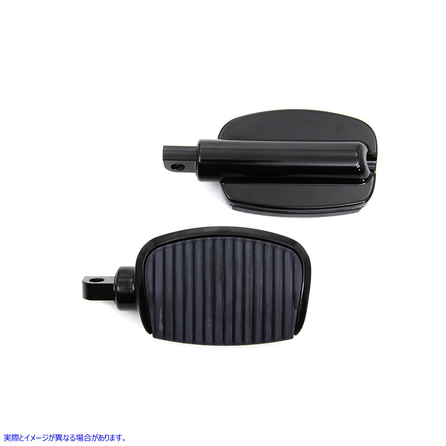 27-0483 【廃番】 ブラック ミニ ドライバー フットボード セット 取寄せ Vツイン Black Mini Driver Footboard Set (検索用／50