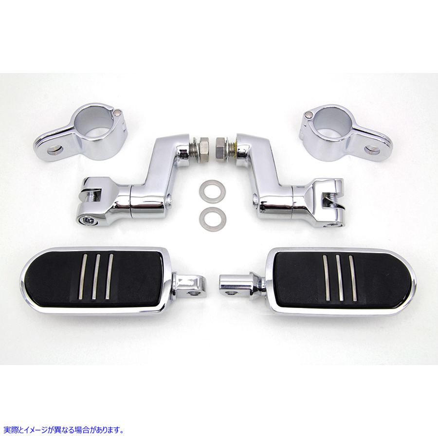 27-0485 クローム ストリームライナー フットペグ キット 取寄せ Vツイン Chrome Streamliner Footpeg Kit (検索用／