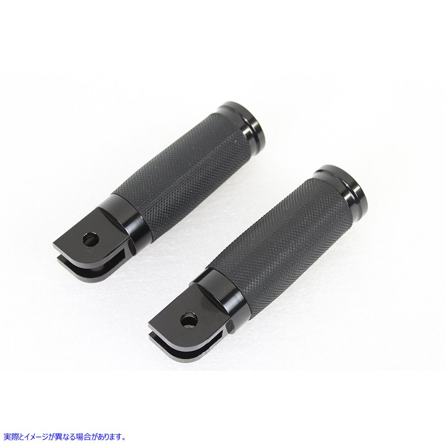 27-0489 ワイアットの 2018 ブラック ドライバー フットペグ セット 取寄せ Vツイン Caliber Black Driver Footpeg Set (検索用