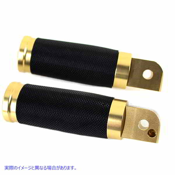 27-0497 ワイアットの 2018 真鍮製パッセンジャー フットペグ セット 取寄せ Vツイン Wyatt Gatling 2018 Brass Passenger Footp