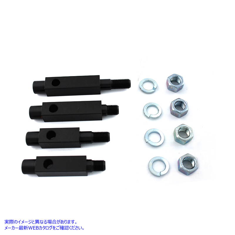 27-0600 フットボードブラケットセット ブラック 取寄せ Vツイン Footboard Bracket Set Black (検索用／