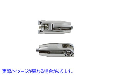 27-0623 クローム助手席フットペグマウントセット 取寄せ Vツイン Chrome Passenger Footpeg Mount Set (検索用／
