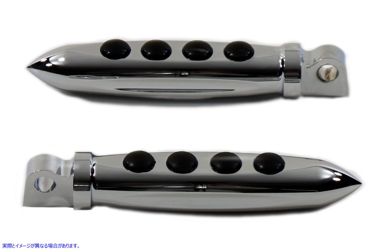 27-0663 チョッパースタイルビレットフットペグセット 取寄せ Vツイン Chopper Style Billet Footpeg Set (検索用／