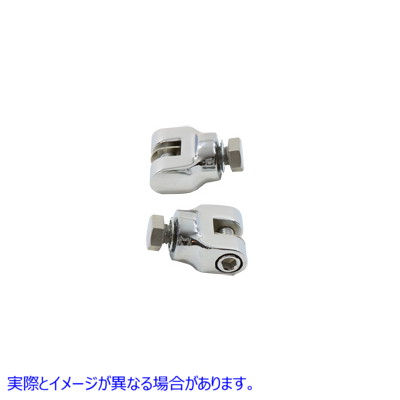 27-0671 ミニ ステップ クレビス セット クローム 取寄せ Vツイン Mini Footpeg Clevis Set Chrome (検索用／