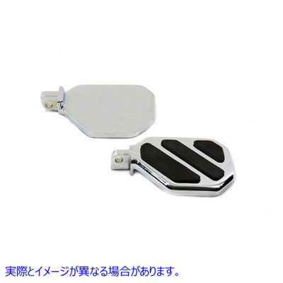 27-0691 3パッドデザインのクロームミニペグボードセット 取寄せ Vツイン Chrome Mini Peg-Board Set with 3 Pad Design (検索用