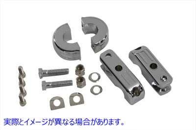 27-0701 クロームビレットフットペグマウント 取寄せ Vツイン Chrome Billet Footpeg Mount (検索用／