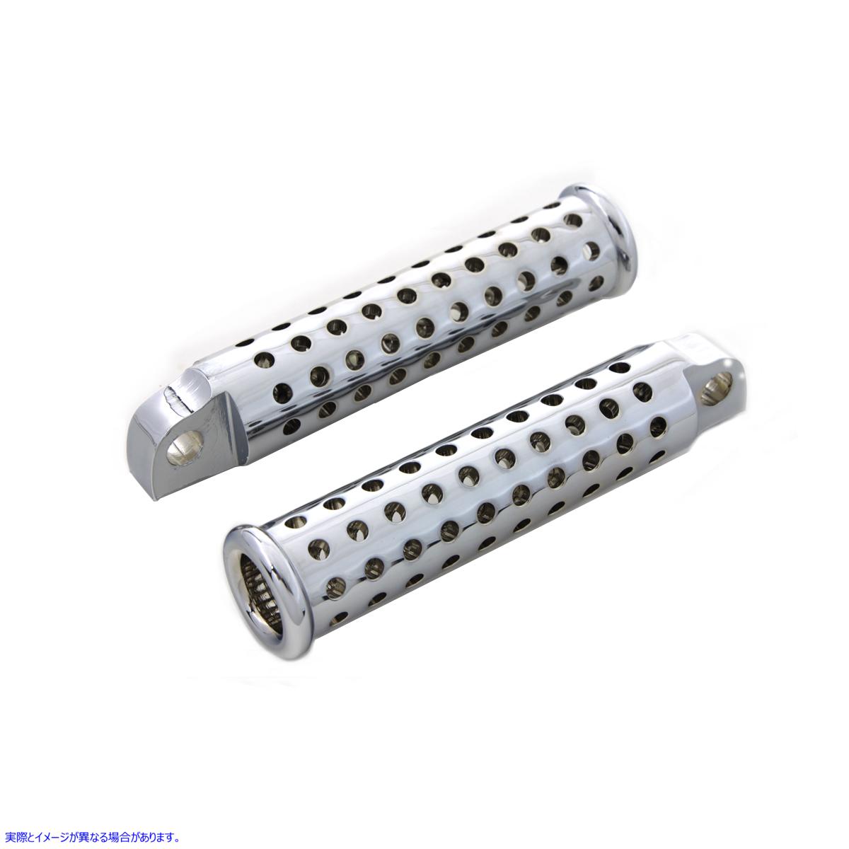 27-0732 クロームサイレントステップセット 取寄せ Vツイン Chrome Silence Footpeg Set (検索用／