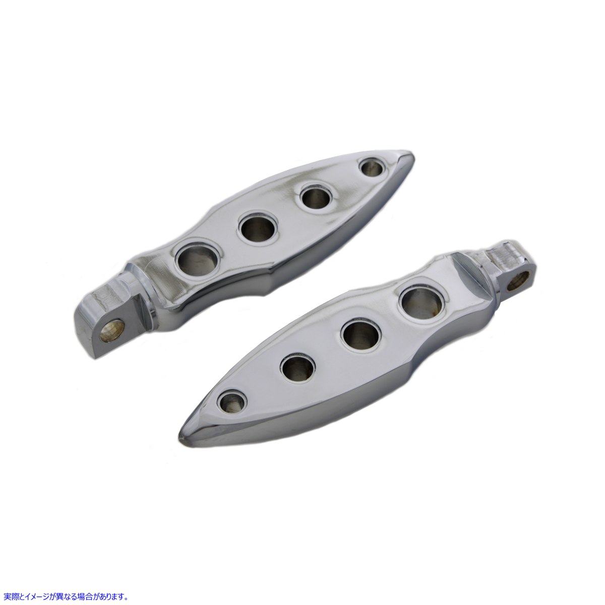 27-0733 クロームダガードリルステップセット 取寄せ Vツイン Chrome Dagger Drilled Footpeg Set (検索用／
