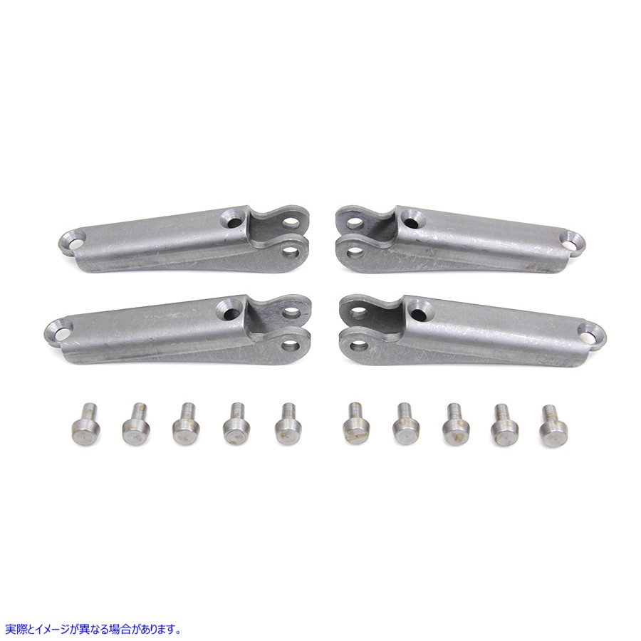 27-0757 フットボード クリート セット 未加工 取寄せ Vツイン Footboard Cleat Set Raw (検索用／