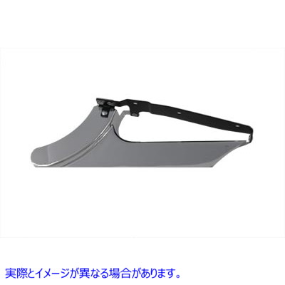 27-0788 クロームリアベルトガードロア 取寄せ Vツイン Chrome Rear Belt Guard Lower (検索用／60413-04 57100226