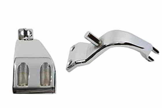 27-0804 クロームドライバーフットペグマウントセット 取寄せ Vツイン Chrome Driver Footpeg Mount Set (検索用／50639-90 5064