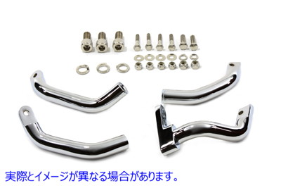 27-0811 フットボード エクステンション キット クローム 取寄せ Vツイン Footboard Extension Kit Chrome (検索用／