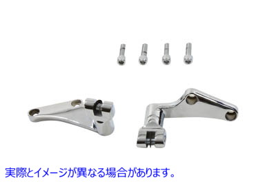 27-0860 リアステップマウントセット クローム 取寄せ Vツイン Rear Footpeg Mount Set Chrome (検索用／