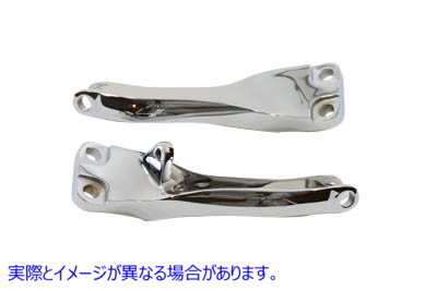 27-0861 クローム助手席フットペグマウントセット 取寄せ Vツイン Chrome Passenger Footpeg Mount Set (検索用／