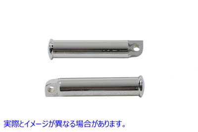 27-0874 クロームスムーススタイルビレットフットペグセット 取寄せ Vツイン Chrome Smooth Style Billet Footpeg Set (検索用／