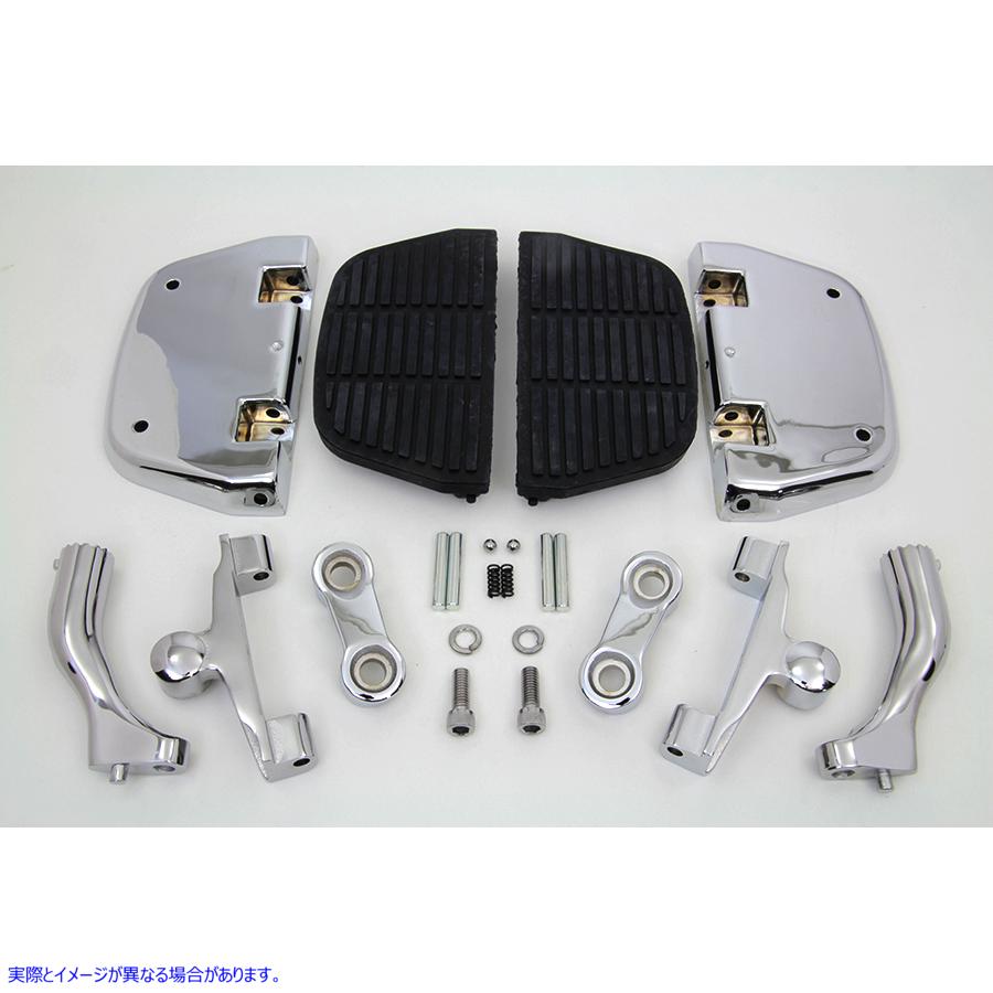 27-0886 調節可能なパッセンジャーフットボードキット 取寄せ Vツイン Adjustable Passenger Footboard Kit (検索用／