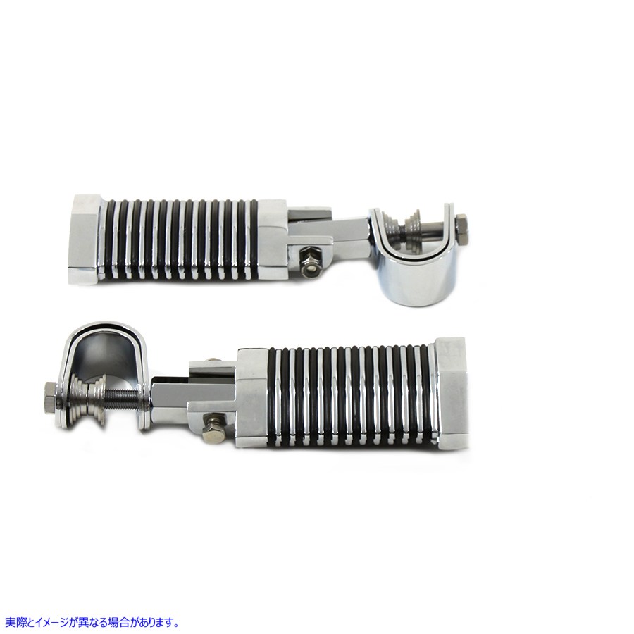 27-0897 O リング スタイル フットペグ セット フラット ダイヤモンド形状 取寄せ Vツイン O-Ring Style Footpeg Set Flat Diamo