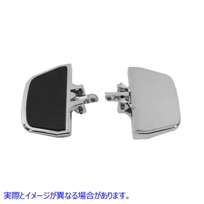 27-0909 パッセンジャーミニフットボードセット ラバースタイル 取寄せ Vツイン Passenger Mini Footboard Set Rubber Style (検